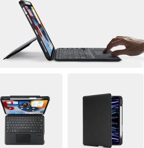 Dux Ducis DK z klawiaturą bezprzewodową do iPad 4/5/iPad Pro 11 (2018/2020/2021/2022) czarne 8