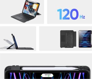 Dux Ducis DK z klawiaturą bezprzewodową do iPad 4/5/iPad Pro 11 (2018/2020/2021/2022) czarne 9
