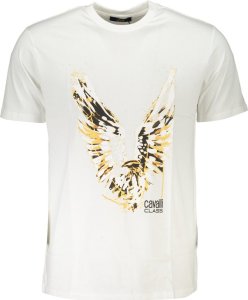 Cavalli Class T-SHIRT MĘSKI Z KRÓTKIM RĘKAWEM KLASY CAVALLI BIAŁY 2XL 1