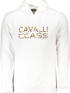 Cavalli Class BIAŁA BLUZA MĘSKA BEZ ZAMKA KLASY CAVALLI S 1