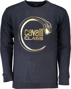 Cavalli Class NIEBIESKA BLUZA MĘSKA BEZ ZAMKA KLASY CAVALLI S 1