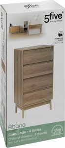 5five Komoda z szufladami ABANA, 60 x 40 x 107,3 cm 3