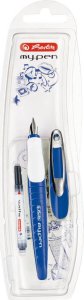 Herlitz Herlitz my.pen wieczne pióro System napełniania nabojem Niebieski, Biały 1 szt. 2