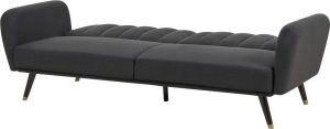 Beliani Sofa rozkładana czarna VIMMERBY 4
