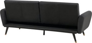 Beliani Sofa rozkładana czarna VIMMERBY 5