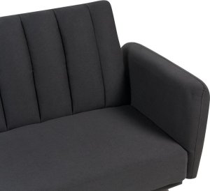 Beliani Sofa rozkładana czarna VIMMERBY 7