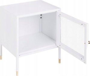 Beliani Szafka nocna metalowa biała OSSETT 5