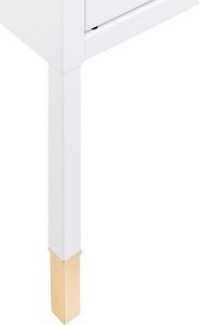 Beliani Szafka nocna metalowa biała OSSETT 8