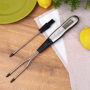 NAVA Termometr kuchenny cyfrowy z widelcem i szpikulcem ACER 38,5 cm 3