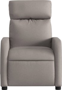 vidaXL Fotel rozkładany, kolor taupe, obity tkaniną 6