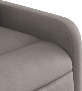 vidaXL Fotel rozkładany, kolor taupe, obity tkaniną 8