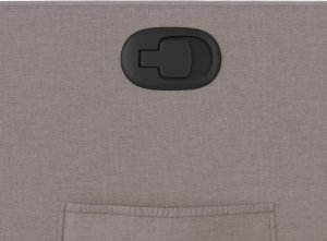 vidaXL Fotel rozkładany, kolor taupe, obity tkaniną 9