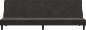 vidaXL 2-osobowa kanapa, ciemnoszara, tapicerowana aksamitem 5