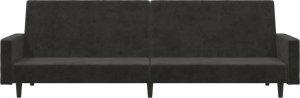 vidaXL 2-osobowa kanapa, ciemnoszara, tapicerowana aksamitem 5