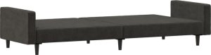 vidaXL 2-osobowa kanapa, ciemnoszara, tapicerowana aksamitem 6