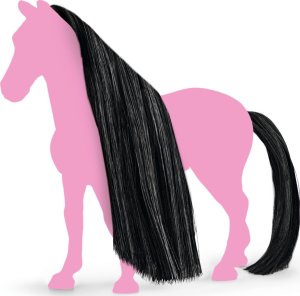 Teka Beauty Horses - Włosy dla koni czarne 1