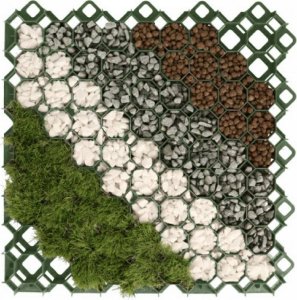 Bradas Kratka ogrodowa zielona 40mm /60cm x 60cm Multi Grid (KRMG40GY) 3
