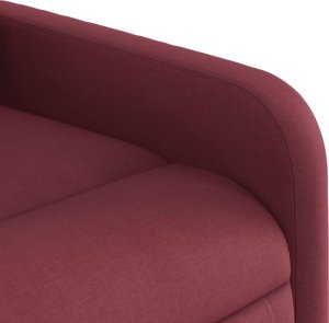 vidaXL vidaXL Rozkładany fotel masujący, elektryczny, winna czerwień, tkanina 10
