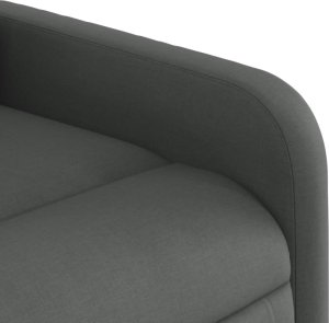 vidaXL vidaXL Rozkładany fotel masujący, elektryczny, ciemnoszary, tkanina 9