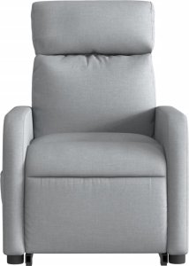 vidaXL vidaXL Podnoszony fotel masujący, elektryczny, rozkładany, jasnoszary 9