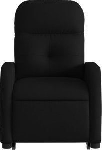 vidaXL vidaXL Podnoszony fotel rozkładany, czarny, obity tkaniną 8