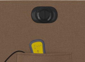 vidaXL Podnoszony fotel masujący, elektryczny, rozkładany, brązowy 12