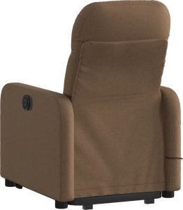 vidaXL Podnoszony fotel masujący, elektryczny, rozkładany, brązowy 4