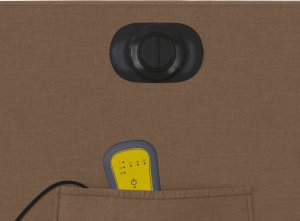 Triton Rozkładany fotel masujący, elektryczny, brązowy, tkanina 11