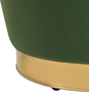 Beliani Fotel welurowy zielony ALBY 6