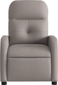 vidaXL Fotel rozkładany, kolor taupe, obity tkaniną 6