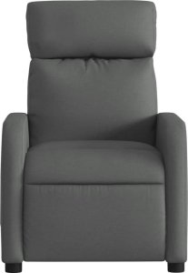 vidaXL Rozkładany fotel masujący, ciemnoszary, obity tkaniną 7