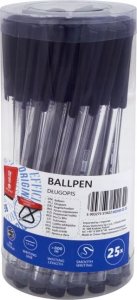 MemoBe Długopis biurowy czarny tuba (25szt) MemoBe 5