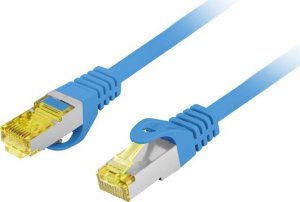 Lanberg LANBERG Patchcord Kat 6A S/FTP LSZH CU 3M Niebieski Fluke Passed 1