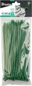 Bradas Opaska zaciskowa 4,8x300mm GREEN Bradas op./100szt 1