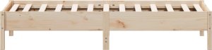 vidaXL vidaXL Rama łóżka bez materaca, 75x190 cm, lite drewno sosnowe 5