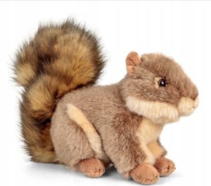 Teka Pluszowa wiewiórka szara 5