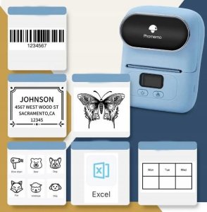 Drukarka etykiet Phomemo Phomemo Drukarka Termiczna Bluetooth Etykiet Samoprzylepnych Naklejek M110 / Czarny 11