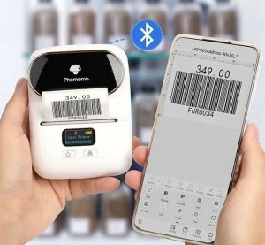 Drukarka etykiet Phomemo Phomemo Drukarka Termiczna Bluetooth Etykiet Samoprzylepnych Naklejek M110 / Czarny 5