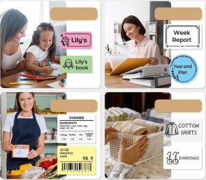 Drukarka etykiet Phomemo Phomemo Drukarka Termiczna Bluetooth Etykiet Samoprzylepnych Naklejek M110 / Czarny 7