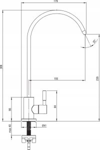 Wylewka Deante Wylewka do wody filtrowanej 3