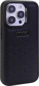 Audi GT Synthetic Leather iPhone 15 Pro 6.1"czarny/black hardcase AU-TPUPCIP15P-GT/D2-BK NoSize 2