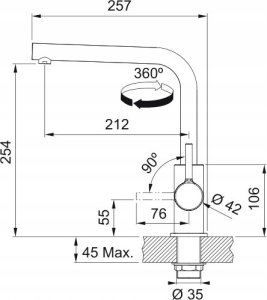 Bateria kuchenna Franke Sink faucet Franke LINA L 115.0693.393 4