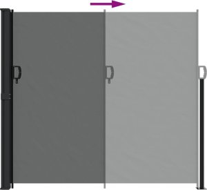 vidaXL vidaXL Zwijana markiza boczna, antracytowa, 180x300 cm 5