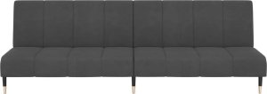 vidaXL 2-osobowa kanapa, ciemnoszara, tapicerowana aksamitem 5