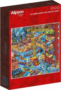 Teka Puzzle 1000 Wszystkie psy musz± być na smyczy 1