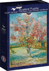 Teka Puzzle 1000 Różowe drzewo brzoskwiniowe Van Gogh 1