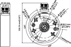 Hikvision UCHWYT KAMERY DS-1280ZJ-DM46(BLACK) Hikvision 5