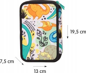 Piórnik Teka Piórnik 3-poziomowy z wyposażeniem Dinos MILAN 4