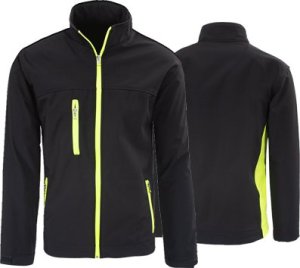 Kurtka męska PROCERA Softshell K - Kurtka sezonowa z polarową podszewką przepuszczająca powietrze - szary L 10