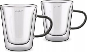 Lamart SZKLANKA LT 9120 300 ML VASO COLOR, 2 SZTUKI (TEA, LATTE, Z CZARNYM UCHWYTEM) 1